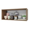 Ver imagem 2 de Armário Aéreo 80 Cm Nicho Aberto para Cozinhas Lux, Glamy, Agata, Stella Rustic Madesa Rustic