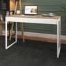 Mesa para Escritório Escrivaninha Golia Lamina com 2 Gavetas Brancas 120x50 - 3