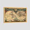 Quadro Mapas Mapa Antigo Tela No Chassi 95X63Cm - 1