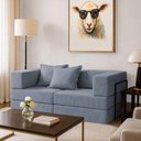 Ver imagem 3 de Sofá Cama Modular Mold 2 Lugares 190cm Cinza Boucle Loja Sheep