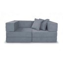 Ver imagem 1 de Sofá Cama Modular Mold 2 Lugares 190cm Cinza Boucle Loja Sheep