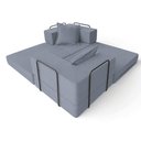 Ver imagem 2 de Sofá Cama Modular Mold 2 Lugares 190cm Cinza Boucle Loja Sheep