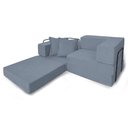 Ver imagem 5 de Sofá Cama Modular Mold 2 Lugares 190cm Cinza Boucle Loja Sheep