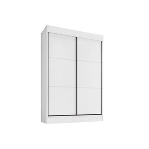 Guarda Roupa Casal 2 Portas Correr 4 Gavetas Chicago Branco