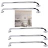 Alça Apoio 60cm Inox Barra Suporte Anti Queda Kit 5 Uni Idoso Criança Cadeirante Pcd Banheiro Escada - 1