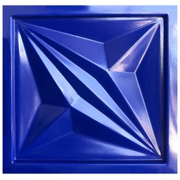 Forma 3D Gesso e Cimento ABS 1mm - Millenium 30x30 cm - 3