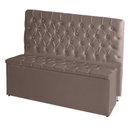 Ver imagem 1 de Kit de Quarto Cabeceira de Cama Box e Calçadeira Baú Estrela Casal Queen 160 Cm Suede Botão Strass
