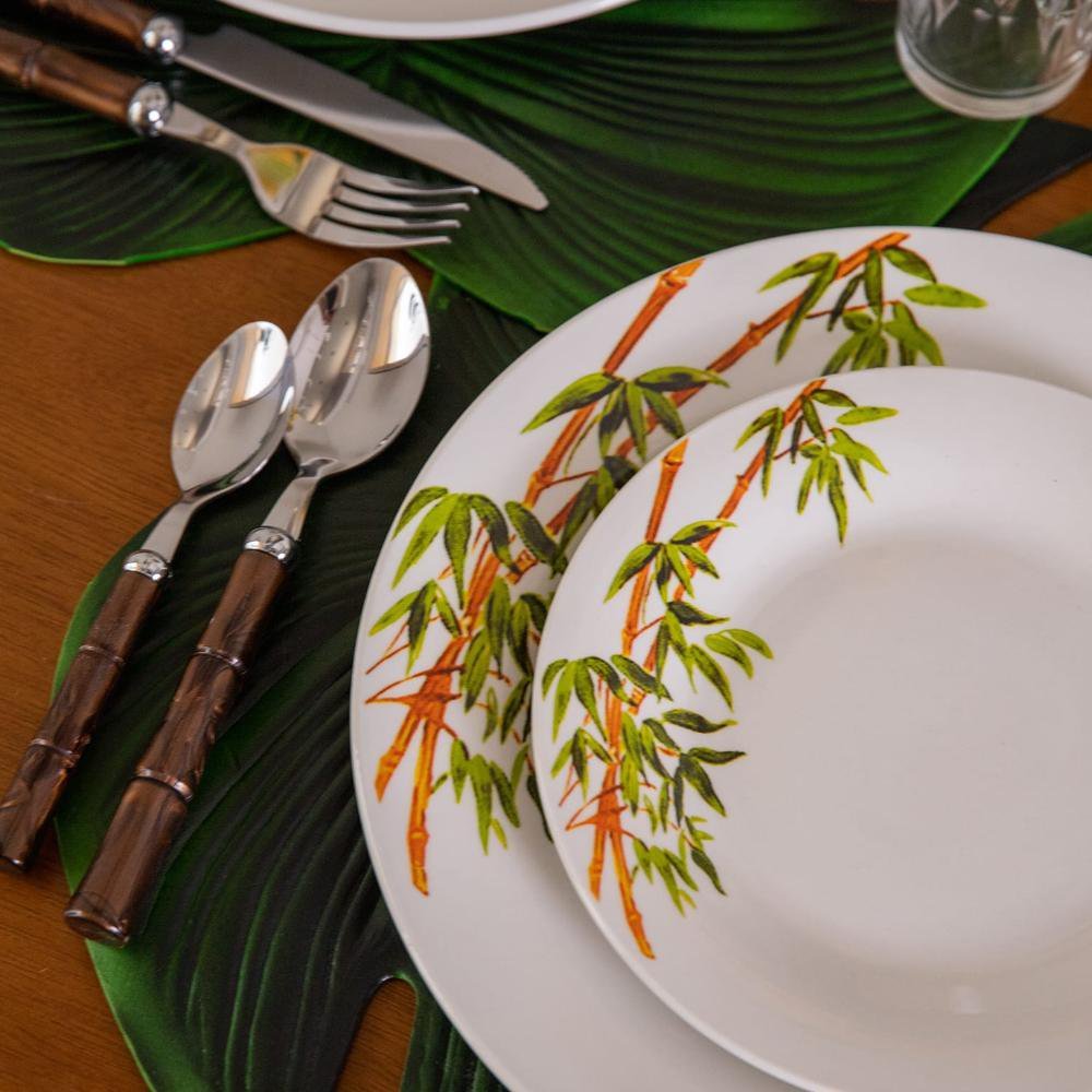 Aparelho De Jantar Em Porcelana Tropicalis 20 Pçs - 4