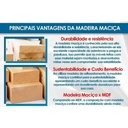Ver imagem 2 de Conjunto: Mesa de Cozinha Maldivas Tampo c/ Vidro Curvo 90cm+4 Cadeiras Dakota Madeira Naturale/Off