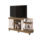 Ver imagem 2 de Rack Canada 120m para Tv até 42 Polegadas 1 Porta - Carvalho/ Off White Móveis Leão