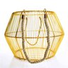 Cesto de Metal Dourado com Alça de Corda 36 Cm - Indo Decorar - 3