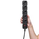 Ver imagem 2 de Protetor Eletronico C/ 5 Tomadas Epe 205 Preto 4824201