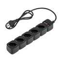 Ver imagem 1 de Protetor Eletronico C/ 5 Tomadas Epe 205 Preto 4824201