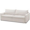 Ver imagem 1 de Sofá Cama Retrátil Reclinável para Sala de Estar 208cm Lari F04 Bouclê Off White - Lyam Decor
