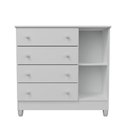 Ver imagem 7 de Quarto de Bebê Completo Gabrielle Berço 3 em 1 Lila Guarda Roupa 4 Portas Cômoda Infantil com