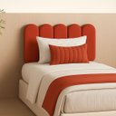 Ver imagem 5 de Cabeceira Nuvem Estofada Solteiro 5 Placas em Suede 45x20cm:vermelho