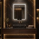 Ver mais imagens de Espelho Decorativo Retangular com Iluminação 70x90cm Goldenx