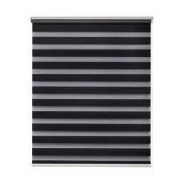 Persiana Rolo Zebra Standard 1,20 X 2,20 Double Vision Preto - 1