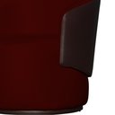 Ver imagem 3 de Poltrona Organica Beatriz Suede Bordo C/ Composê Corano Marrom - Lm Decor