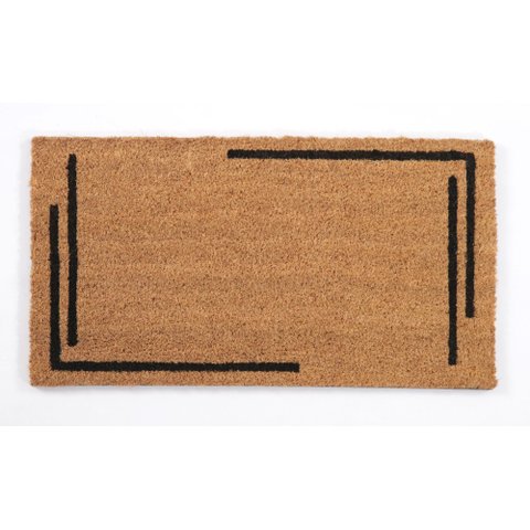 Tapete de Entrada em Fibra de Coco 60cm X 33cm Linea Kapazi