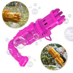 Máquina Elétrica Tiktok Lança Bolhas Rosa - 7