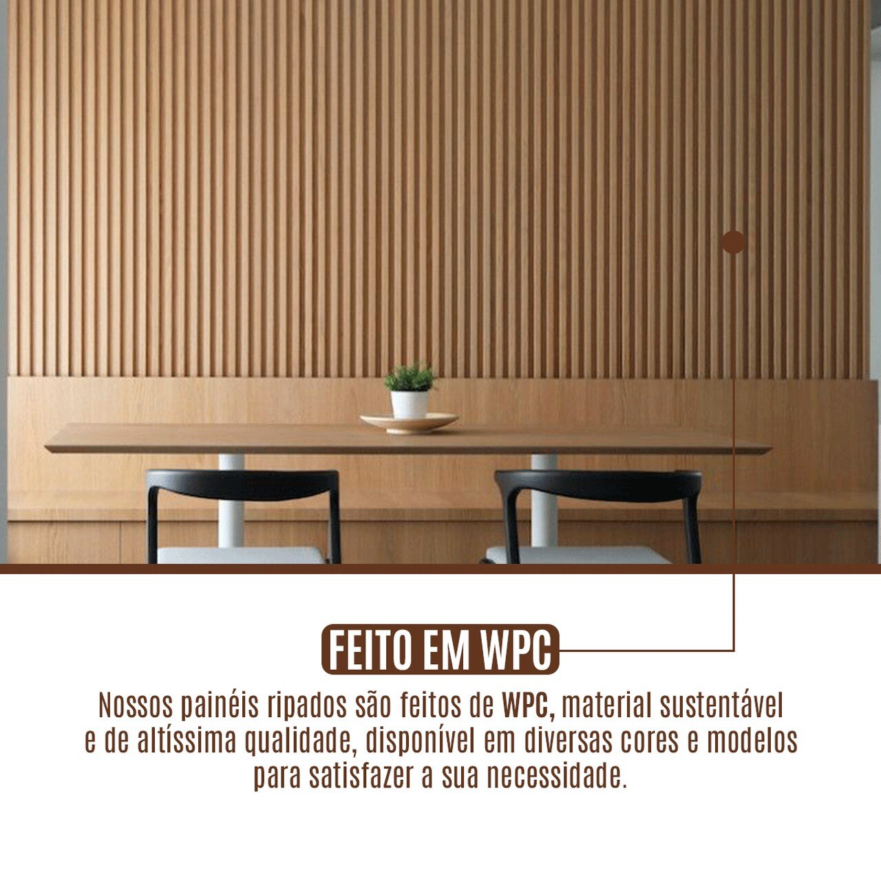 Painel Ripado Wpc Interno Low Cor: Freijó Liso 2,90m X 15cm (0,43m²) - 3