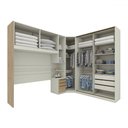 Ver imagem 3 de Guarda-roupa Casal Modulado Seletto 8 Portas 6 Gavetas Me23 Areia/jequitibá - Henn