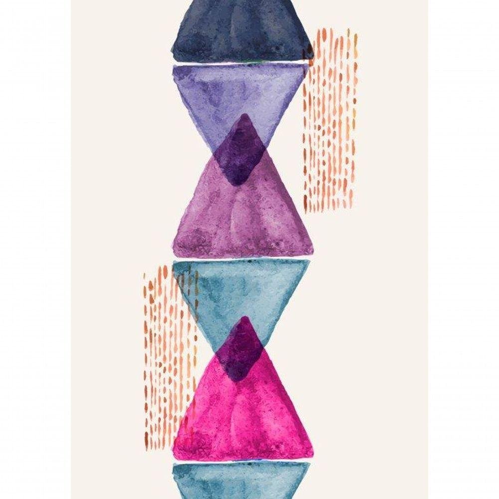 Kit com 3 Quadros Arte Abstrata em Lona Tamanho:60x90cm - 5