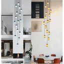 Ver imagem 1 de Lustre para Sala Cúpula Fumê 16 Lâmpadas Pé Direito Alto