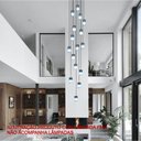 Ver imagem 7 de Lustre para Sala Cúpula Fumê 16 Lâmpadas Pé Direito Alto