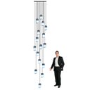 Ver imagem 2 de Lustre para Sala Cúpula Fumê 16 Lâmpadas Pé Direito Alto