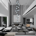 Ver imagem 7 de Lustre para Sala Cúpula Fumê 16 Lâmpadas Pé Direito Alto