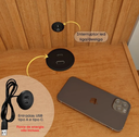 Ver imagem 5 de Cabeceira Barcelona Box Casal Ripada com LED e USB - Tcil