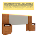 Ver imagem 3 de Cabeceira Barcelona Box Casal Ripada com LED e USB - Tcil