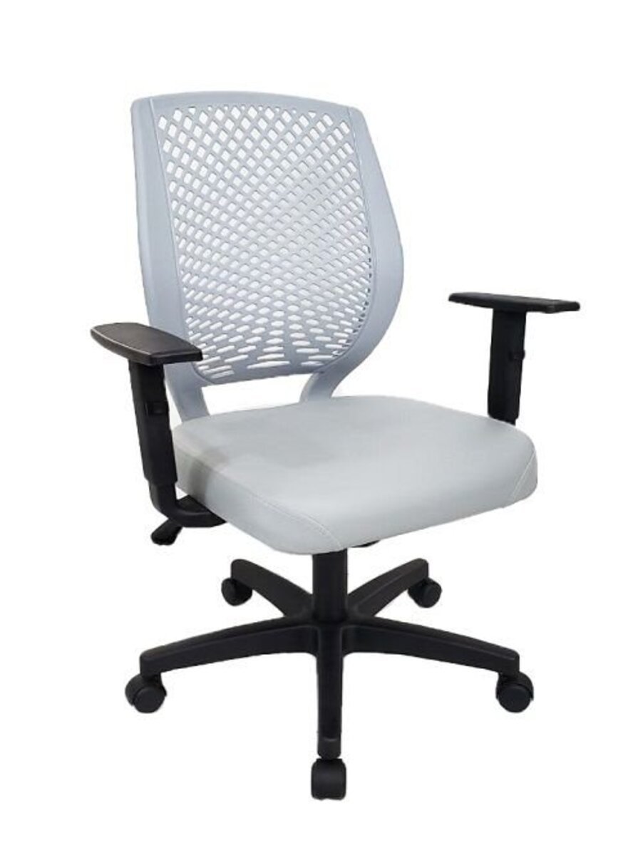 Cadeira para Escritório e Home Office Linha Ricci Cinza - 1