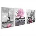 Ver imagem 5 de Kit 3 Quadros Paris França Moldura:branca