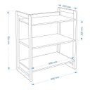 Ver imagem 3 de Prateleira Multiuso Mdf 3 Prateleiras Pintura Pu Fosca 9 Cores Moderna:colorido
