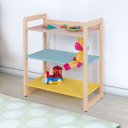 Ver imagem 4 de Prateleira Multiuso Mdf 3 Prateleiras Pintura Pu Fosca 9 Cores Moderna:colorido