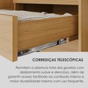 Ver imagem 5 de Conjunto Infantil/Juvenil Guarda-Roupa e Cômoda Lizz 4 Portas 16 Gavetas MDF Hannover