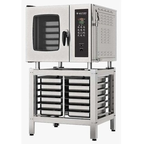 Forno Combinado À Gás Digital com Cavalete e 8 Gns Wictory