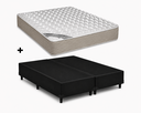 Ver imagem 1 de Cama Base Casal Bipartido Preto Colchão Tecnopedic Revolution New One Face 138x188 - Castor