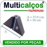 Calço para telha trapézio T 100 2 furos Kit 10 Peça(s) Multicap Calços Branco - 2