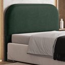 Ver imagem 2 de Cabeceira Cama Box Queen 160cm Orgânica Lanna W01 Couríssimo Verde - Lyam Decor