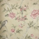 Ver imagem 1 de Papel de Parede Floral com Pássaros Bege e Rosa Vinilico Lavável+ Cola Inclusa