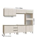 Ver imagem 2 de Cozinha Modulada Americana 5 Peças Greta Crema Megasul