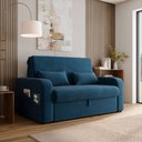 Ver imagem 1 de Sofá Cama 2 Lugares Compacto com Baú 140 Larg Lady Day Matrix