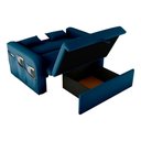 Ver imagem 2 de Sofá Cama 2 Lugares Compacto com Baú 140 Larg Lady Day Matrix