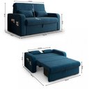Ver imagem 6 de Sofá Cama 2 Lugares Compacto com Baú 140 Larg Lady Day Matrix