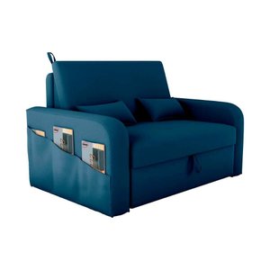 Sofá Cama 2 Lugares Compacto com Baú 140 Larg Lady Day Matrix