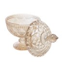 Ver imagem 3 de Potiche de Cristal com Pé Diamond Âmbar Metalizado 15cm X 23cm - Lyor